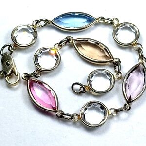7” Elegant Multicolor Gemstone Bracelet